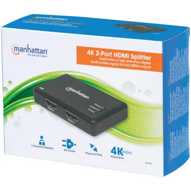Manhattan® 4K at 30 Hz 2-Port HDMI® Splitter