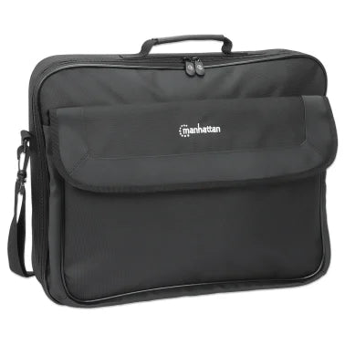 Manhattan® Cambridge Clamshell Notebook Bag, 17.3-In., Black