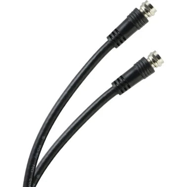 GE® RG6 Coaxial Cable with F-Type Connectors, Black (25 Ft.)