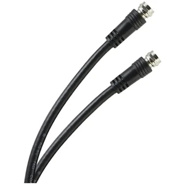 GE® RG6 Coaxial Cable with F-Type Connectors, Black (6 Ft.)