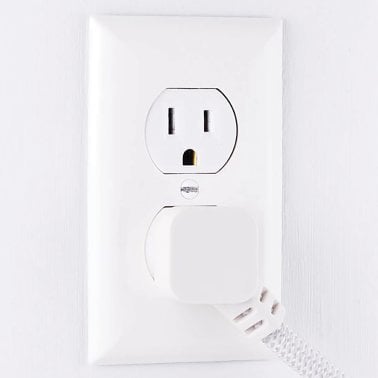 Cordinate® 3-Outlet Grounded Surge Protector (Gray)