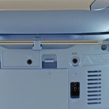 JENSEN® CD-590 1-Watt Portable Stereo CD and Cassette Player/Recorder with AM/FM Radio and Bluetooth® (Light Blue)