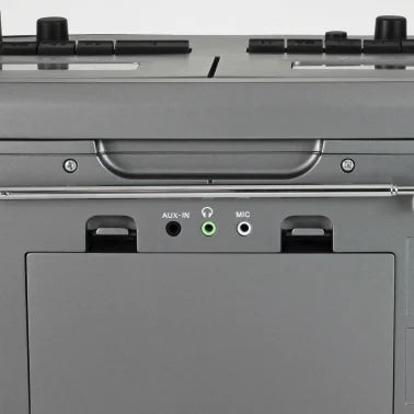 JENSEN® MCR-1500 Portable Stereo CD Player and Dual-Deck Cassette Player/Recorder with AM/FM Radio