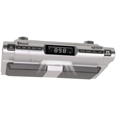 JENSEN® Under-Cabinet Universal Bluetooth® Music System, Silver, SMPS-628