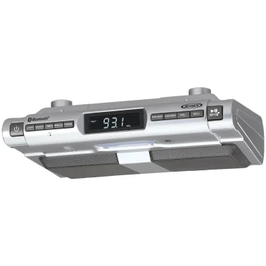 JENSEN® Under-Cabinet Universal Bluetooth® Music System, Silver, SMPS-628