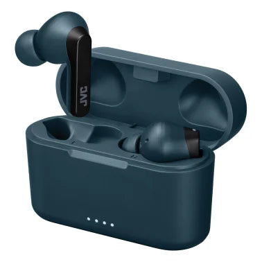 JVC® RIPTIDZ Bluetooth® Earbuds, True Wireless with Charging Case (Navy)