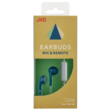 JVC® Retro In-Ear Wired Earbuds with Microphone (Blue)