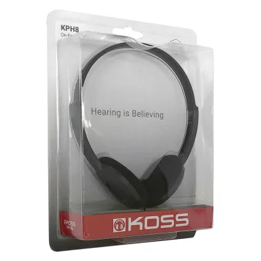 KOSS® On-Ear Headphones, KPH8 (Black)