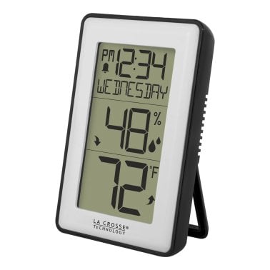 La Crosse Technology® Battery-Powered LCD Wireless Digital Weather Thermometer Station with Hygrometer and Calendar