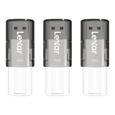 Lexar® JumpDrive® S60 64-GB USB 2.0 Flash Drive, 3 Count