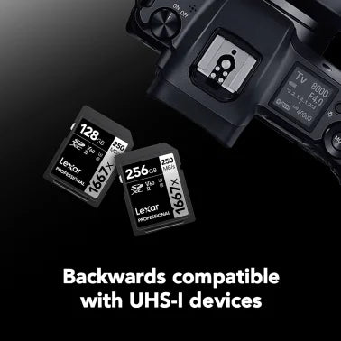 Lexar® Professional SILVER Series 1667x SDXC™ UHS-II Card, 2 Pack (128 GB)