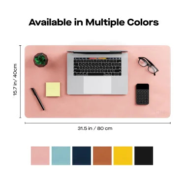 Mobile Pixels PU Leather Desk Mat (Coral Pink)