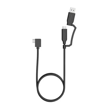 Mobile Pixels 3-Ft. USB-C® to USB-C® Cable with Type-A Adapter, Black