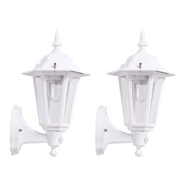 MAXSA® Innovations Battery-Powered Motion-Activated Plastic LED Wall Sconce (2 Pack; White)