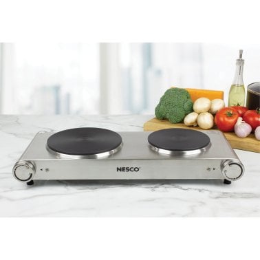 NESCO® 1,800-Watt Double-Burner Electric Cast-Iron Hot Plate