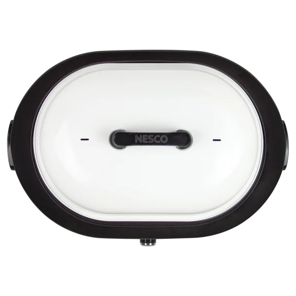 NESCO® 18-Qt. 1,450-Watt Roaster with Porcelain Cookwell (White)