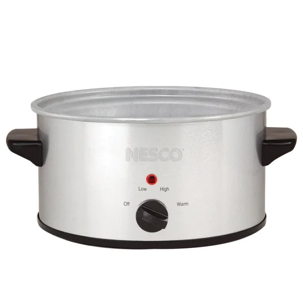 NESCO® 1.5-Qt. 120-Watt Metallic Slow Cooker (Silver)