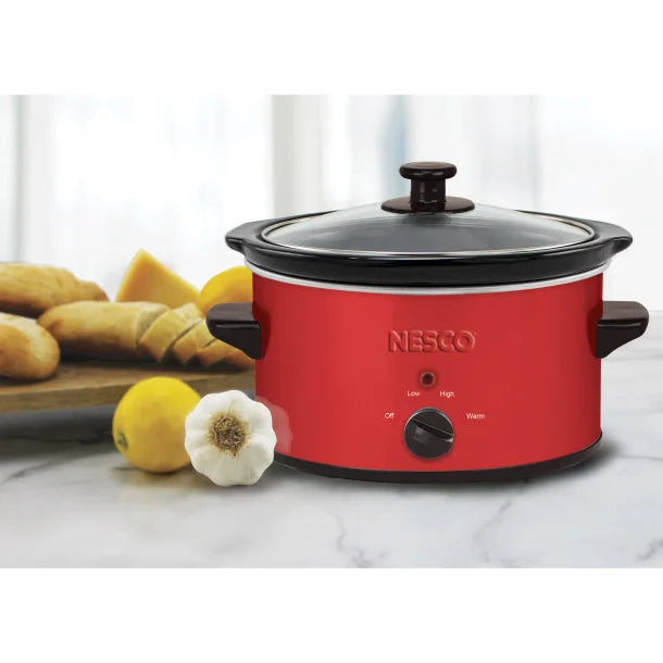 NESCO® 1.5-Qt. 120-Watt Metallic Slow Cooker (Red)