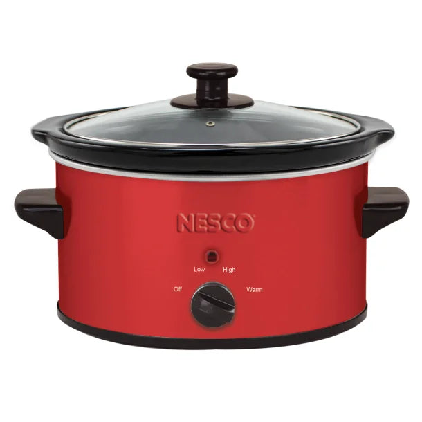 NESCO® 1.5-Qt. 120-Watt Metallic Slow Cooker (Red)
