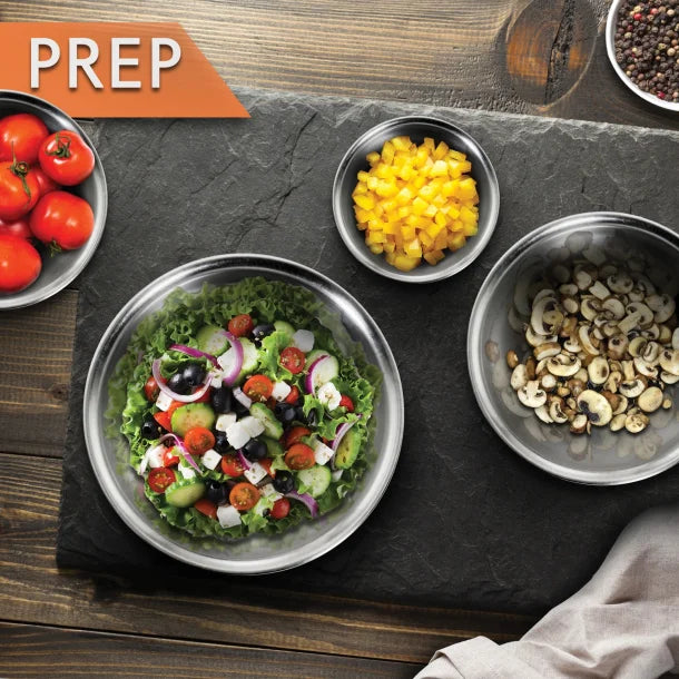 NutriChef Stainless Steel Mixing Bowl Set