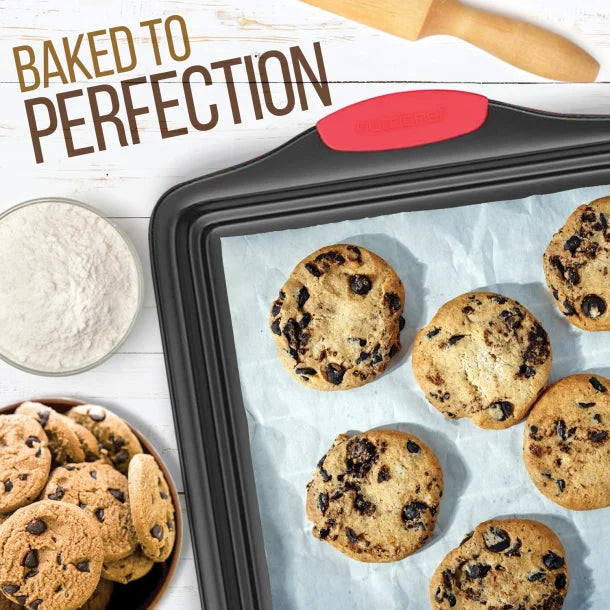 NutriChef 3-Piece Steel Non-Stick Bakeware Set