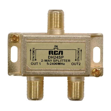 RCA 2-Way 2.4-GHz Bi-Directional Coaxial Splitter