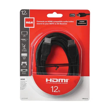RCA HDMI® Cable, Black (12 Ft.)