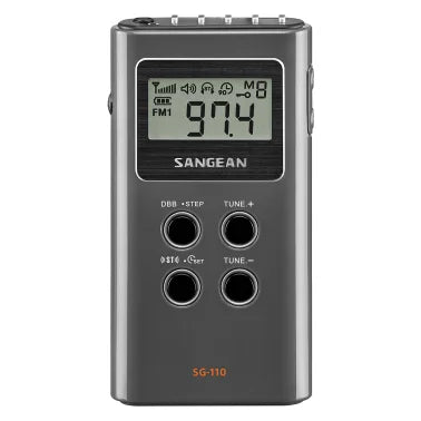 Sangean® SG-110 Portable FM-Stereo/AM Pocket Digital Radio