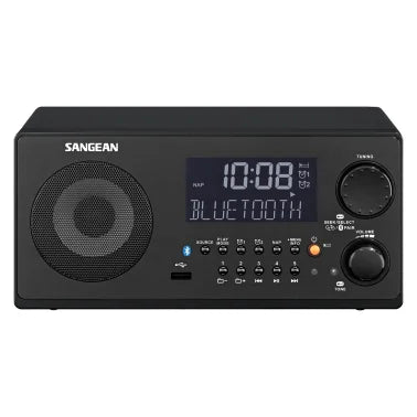Sangean® WR-22 FM-RBDS/AM/USB Bluetooth® Digital Tabletop Radio with Remote