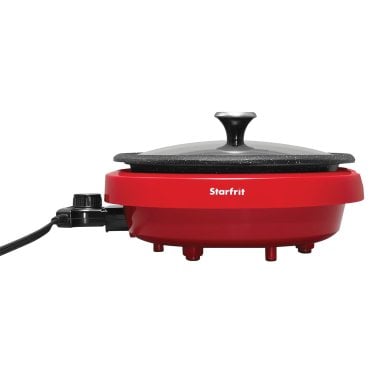 THE ROCK™ by Starfrit® Dual-Sided 3.2-Qt. Electric Hot Pot, Red