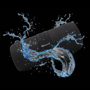 IQ Sound® IQ-2323BT Dual 3-Inch 14-Watt Portable True Wireless Stereo Bluetooth® Rechargeable Speaker with FM Radio, Microphone, and RGB Lights