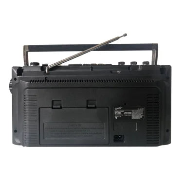 Supersonic® Retro 4-Band Radio and Cassette Player with Bluetooth® (Black)