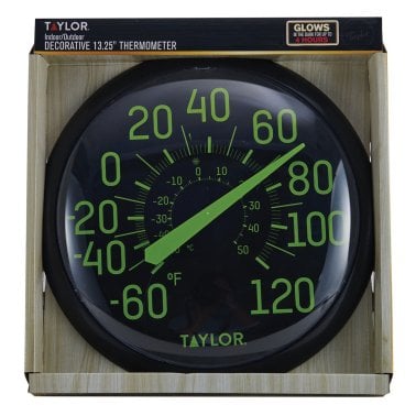 Taylor® Precision Products 13.25-Inch Indoor/Outdoor Glow-in-the-Dark Thermometer