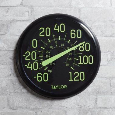 Taylor® Precision Products 13.25-Inch Indoor/Outdoor Glow-in-the-Dark Thermometer