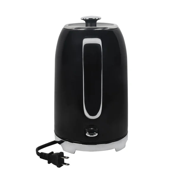 VETTA 1.75-Qt. Stainless Steel Retro Electric Kettle with Strix® Controller, Black