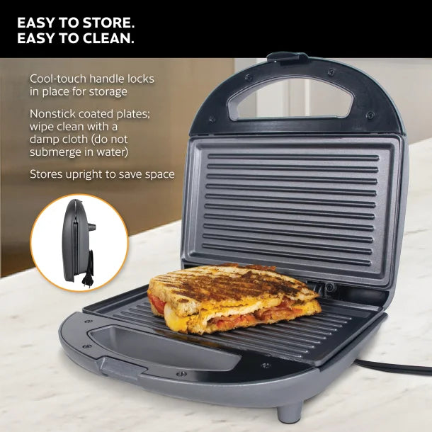 VETTA 760-Watt Nonstick Panini Press and Sandwich Maker (Slate Gray)