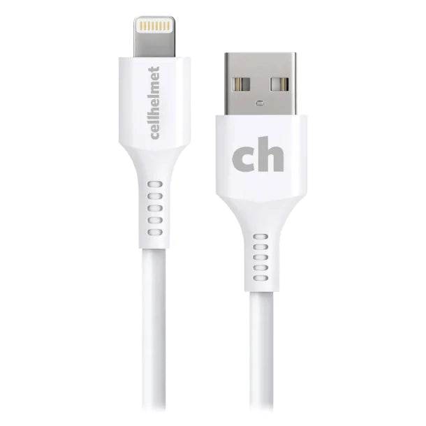 cellhelmet® Charge and Sync USB-A to Lightning® Round Cable (10 Ft.)