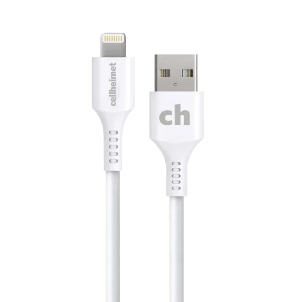cellhelmet® Charge and Sync USB-A to Lightning® Round Cable (3 Ft.)