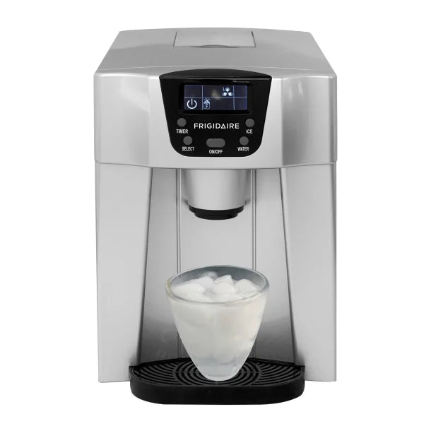 Frigidaire® Compact Countertop Ice Maker and Water Dispenser, 26 Lbs. per Day, EFIC227, Silver
