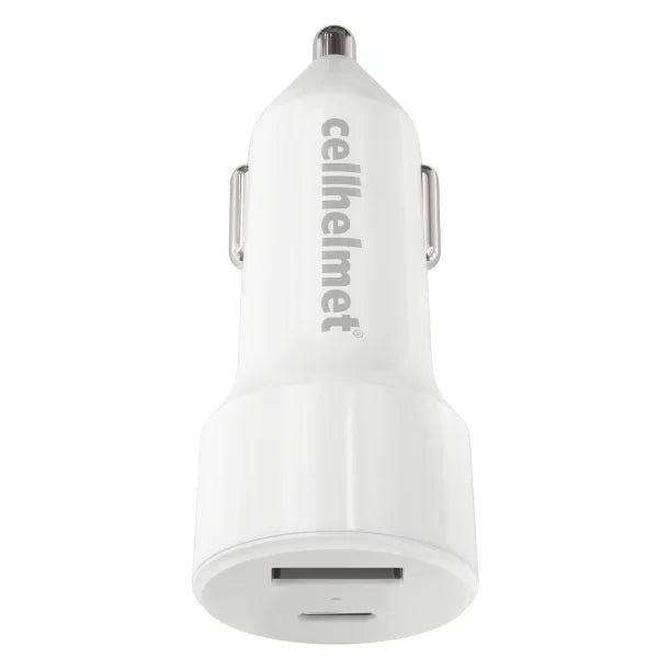 cellhelmet® 20-Watt Dual-Port Power Delivery Car Charger for USB and USB-C®