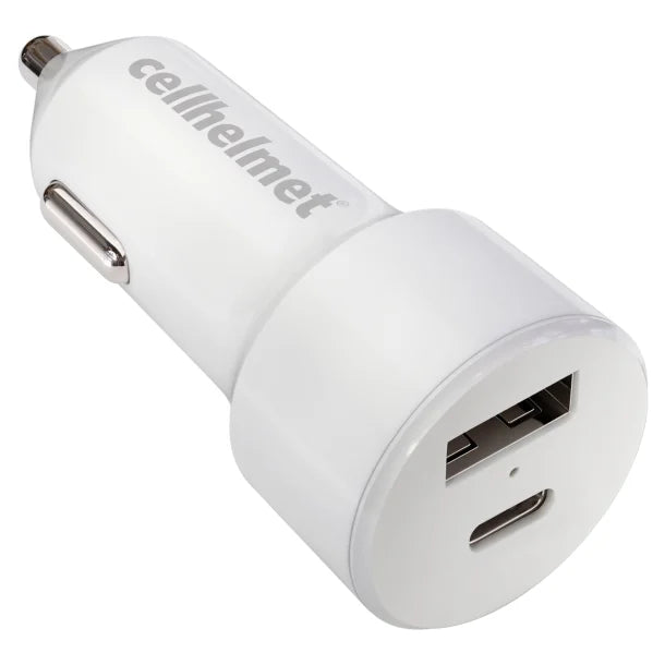 cellhelmet® 20-Watt Dual-Port Power Delivery Car Charger for USB and USB-C®