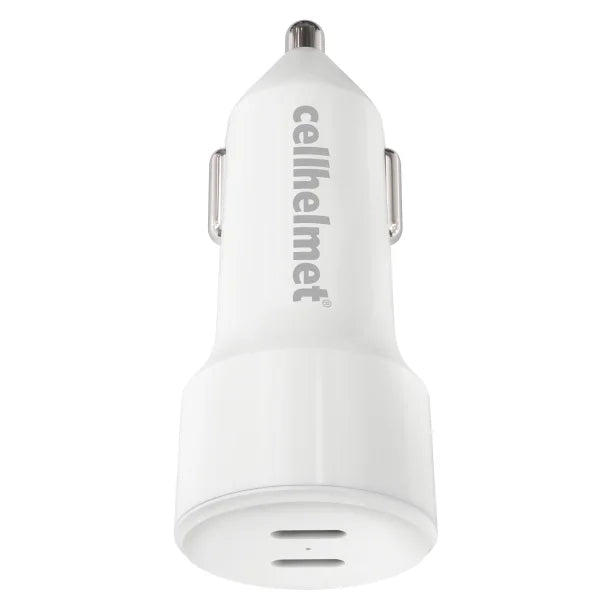cellhelmet® 20-Watt Dual-Port USB-C® Power Delivery Car Charger