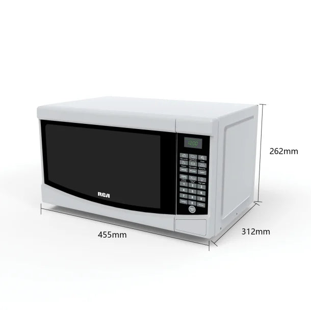 Frigidaire® 0.7-Cu. Ft. Countertop Microwave Oven with Glass Turntable, 700 Watts, White (White)