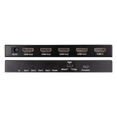 Ethereal® HDMI® Scaling Splitter with 1 Input and 4 Outputs