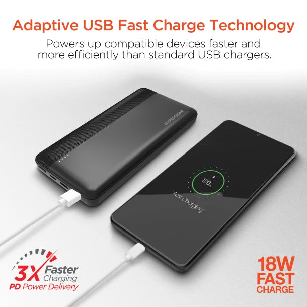 HyperGear® USB-C® Fast Charge Power Bank for iPhone® and Android™ (10 Amp)