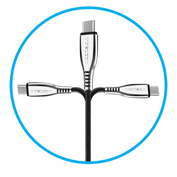 Naztech® 6-Ft. Titanium USB to USB-C® Braided Cable (Black)