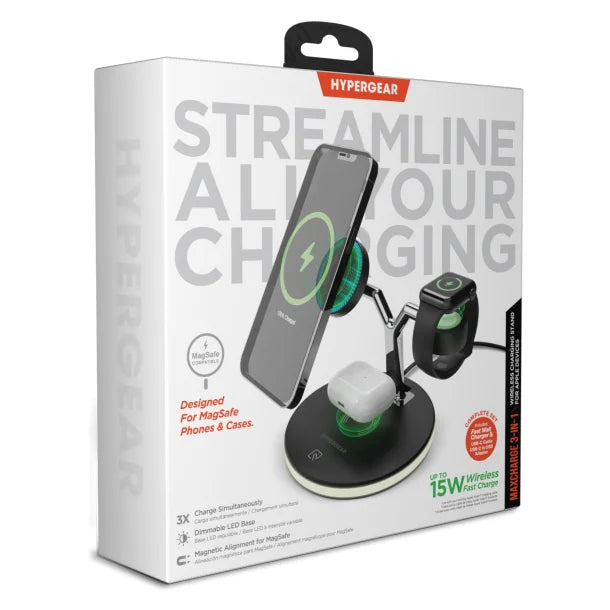 HyperGear® MaxCharge 3-in-1 Wireless Charging Stand