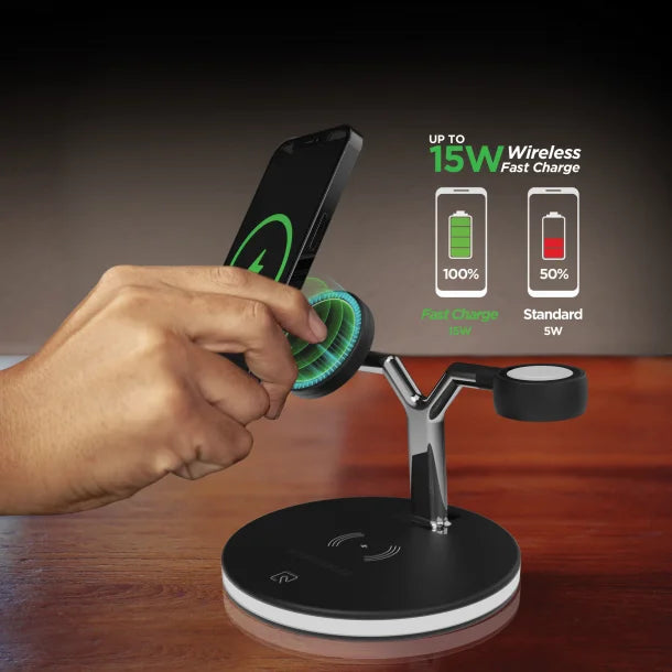 HyperGear® MaxCharge 3-in-1 Wireless Charging Stand