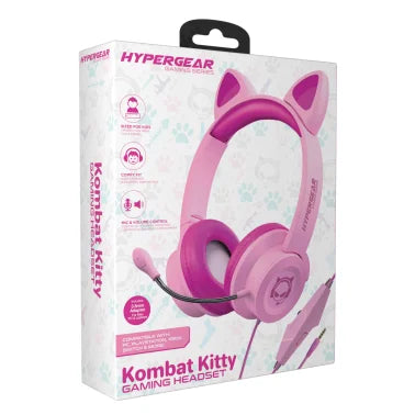 HyperGear® Kombat Kitty Gaming Headset for Kids (Pink)