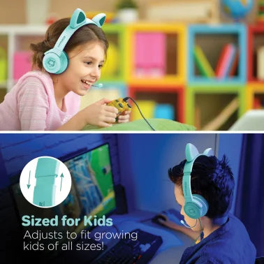 HyperGear® Kombat Kitty Gaming Headset for Kids (Teal)